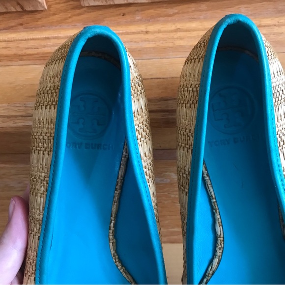 Tory Burch raffia straw Reva ballet flats - Picture 5 of 10